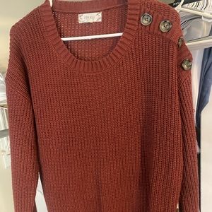 Burgundy sweater